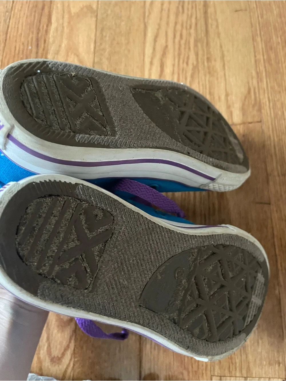 Converse All Star High Top Chuck Taylor Blue/Purple High Tops Shoe Girls 12